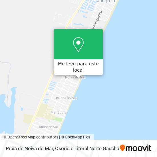 Praia de Noiva do Mar mapa