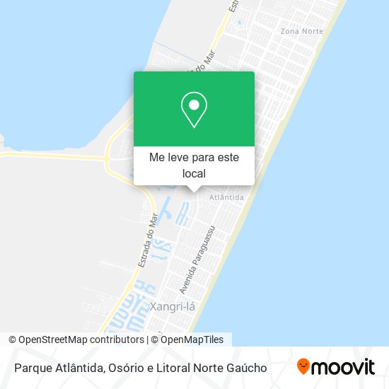 Parque Atlântida mapa