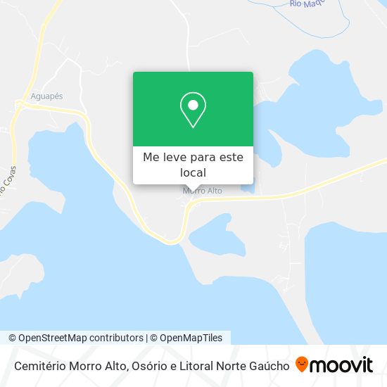 Cemitério Morro Alto mapa