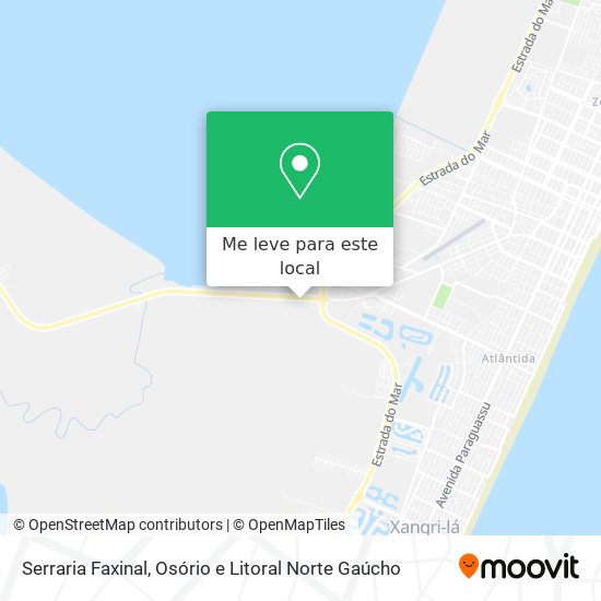 Serraria Faxinal mapa