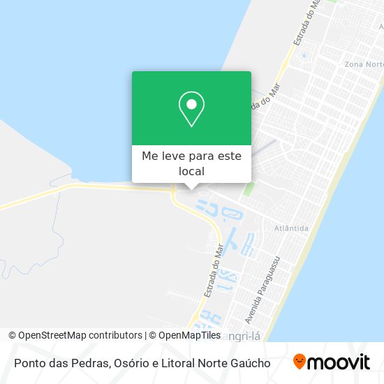Ponto das Pedras mapa