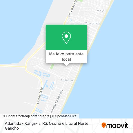 Atlântida - Xangri-lá, RS mapa