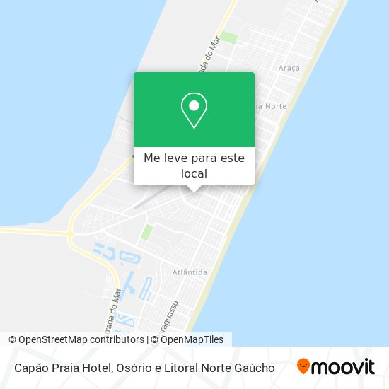 Capão Praia Hotel mapa