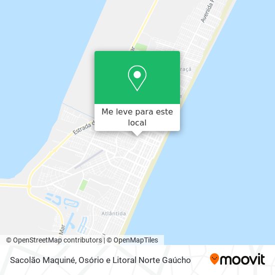 Sacolão Maquiné mapa