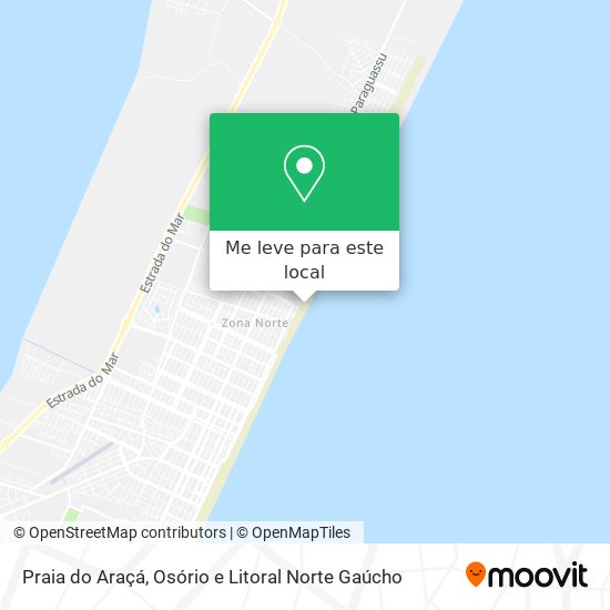 Praia do Araçá mapa