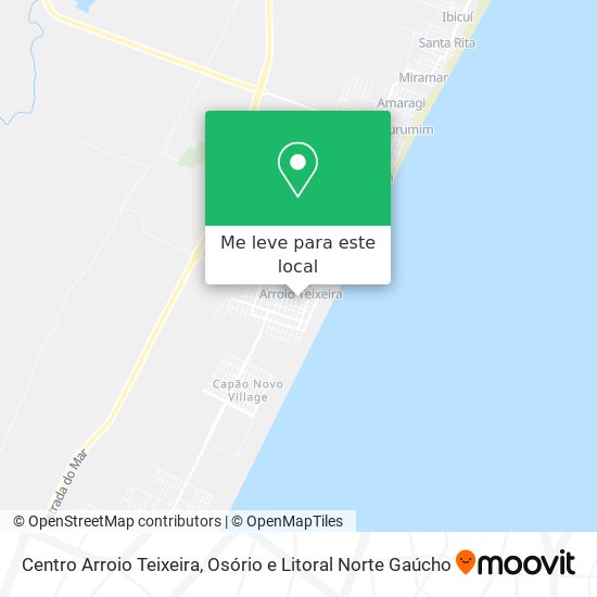 Centro Arroio Teixeira mapa