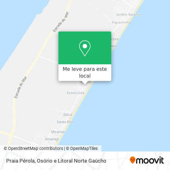 Praia Pérola mapa