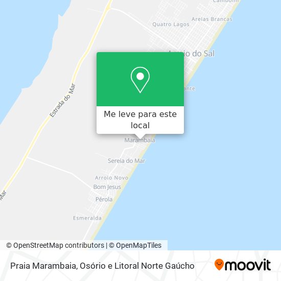 Praia Marambaia mapa