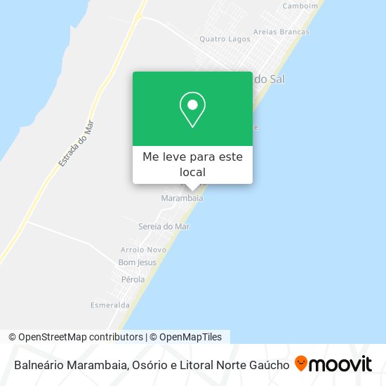 Balneário Marambaia mapa