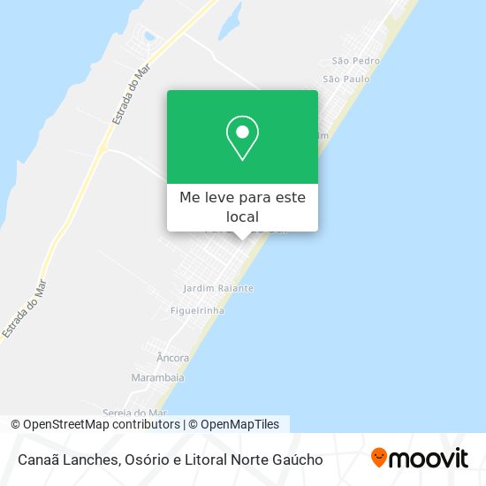 Canaã Lanches mapa