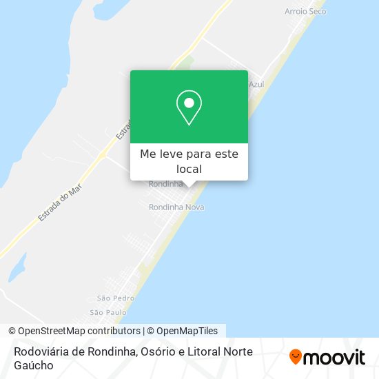 Rodoviária de Rondinha mapa