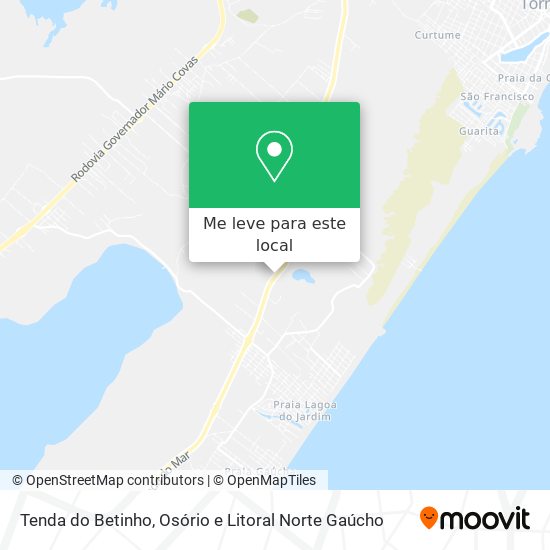 Tenda do Betinho mapa