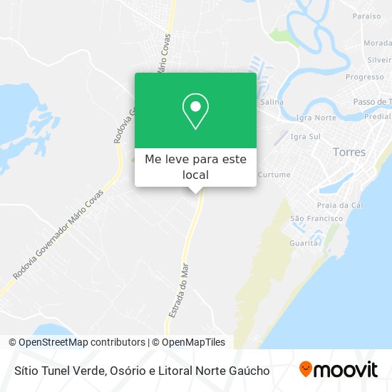 Sítio Tunel Verde mapa