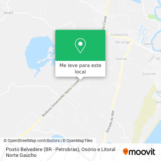 Posto Belvedere (BR - Petrobras) mapa