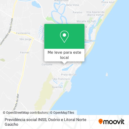 Previdência social INSS mapa