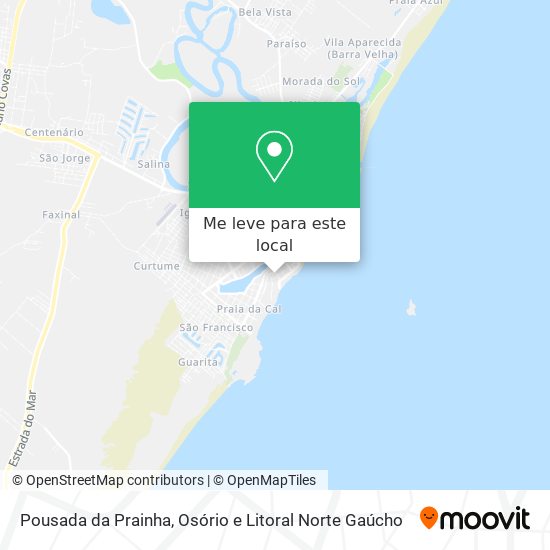 Pousada da Prainha mapa