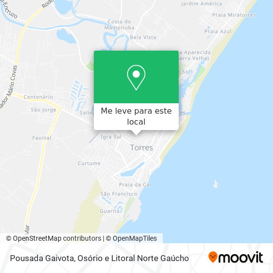 Pousada Gaivota mapa