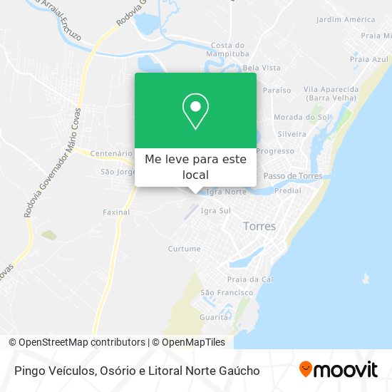 Pingo Veículos mapa