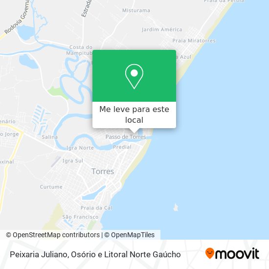 Peixaria Juliano mapa