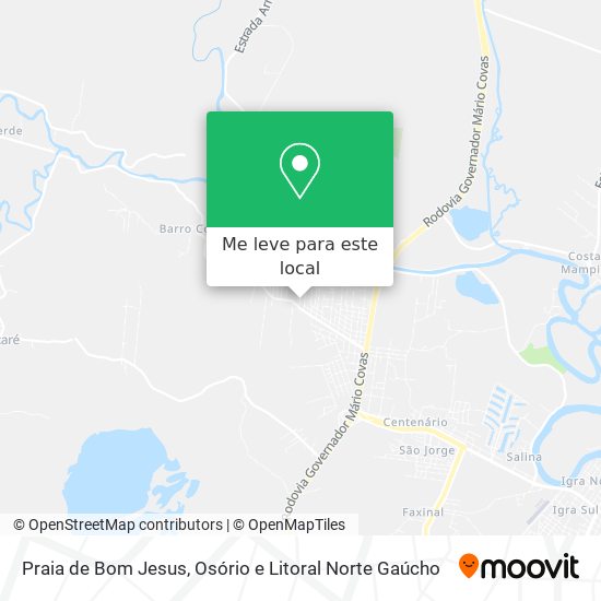 Praia de Bom Jesus mapa