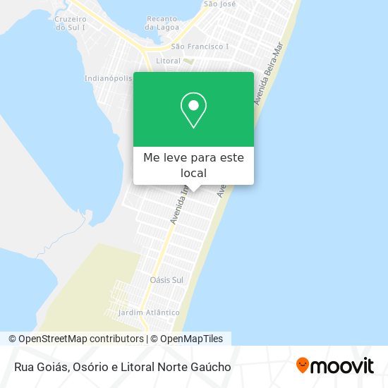 Rua Goiás mapa