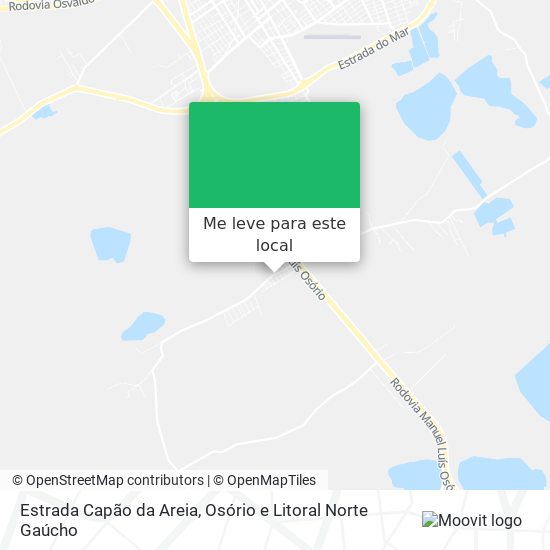 Estrada Capão da Areia mapa