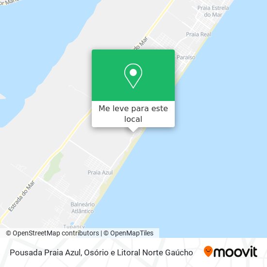 Pousada Praia Azul mapa
