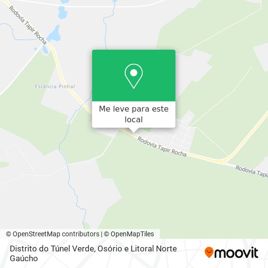 Distrito do Túnel Verde mapa