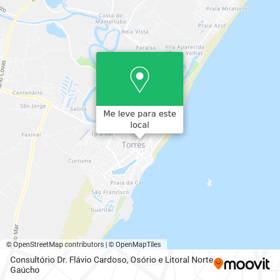 Consultório Dr. Flávio Cardoso mapa