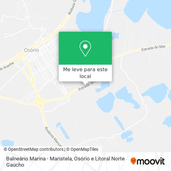 Balneário Marina - Maristela mapa