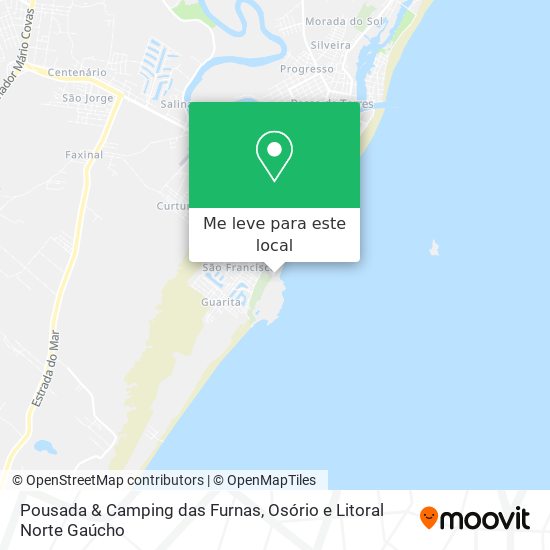 Pousada & Camping das Furnas mapa