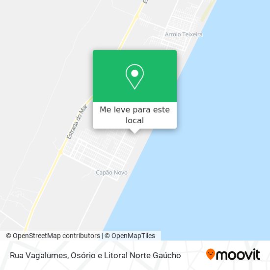 Rua Vagalumes mapa
