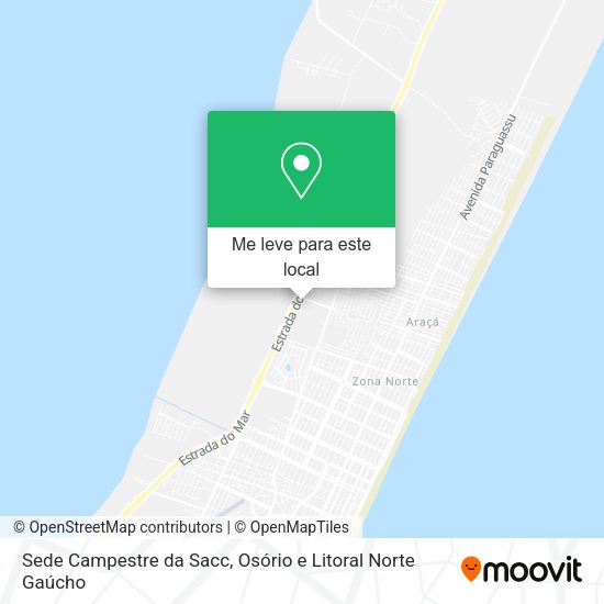 Sede Campestre da Sacc mapa
