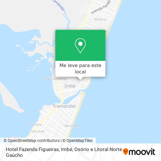 Hotel Fazenda Figueiras, Imbé mapa