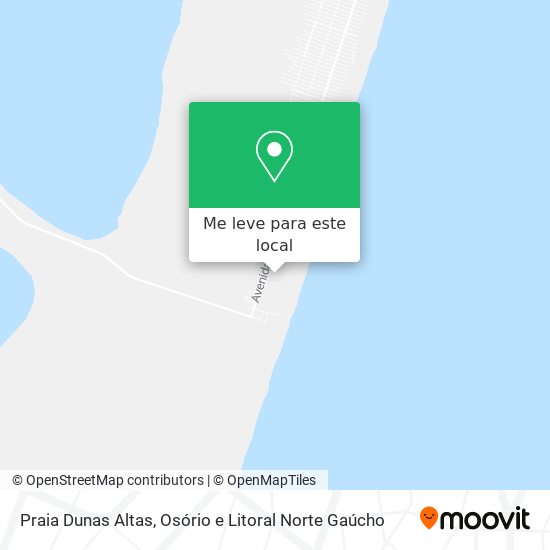 Praia Dunas Altas mapa