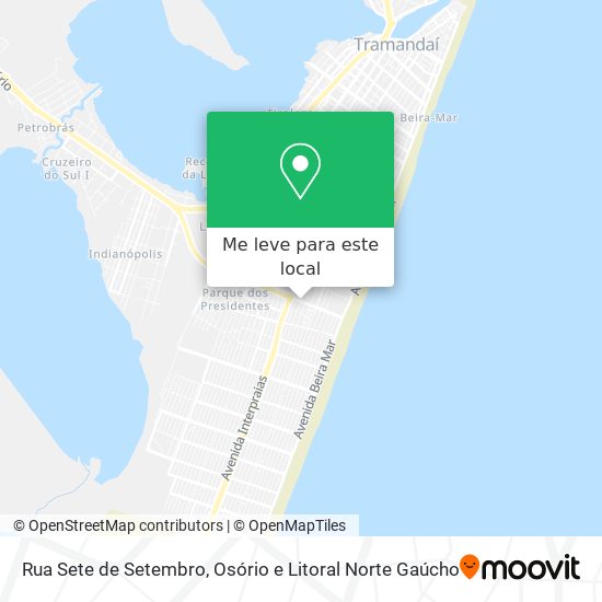 Rua Sete de Setembro mapa
