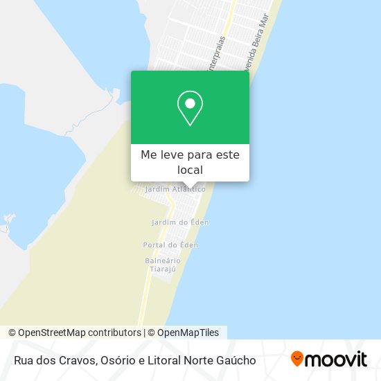 Rua dos Cravos mapa