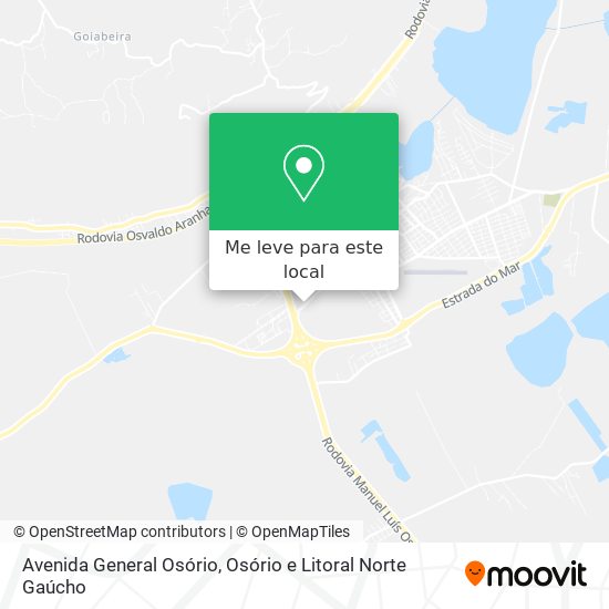 Avenida General Osório mapa