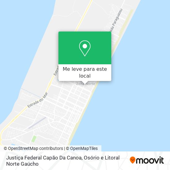 Justiça Federal Capão Da Canoa mapa