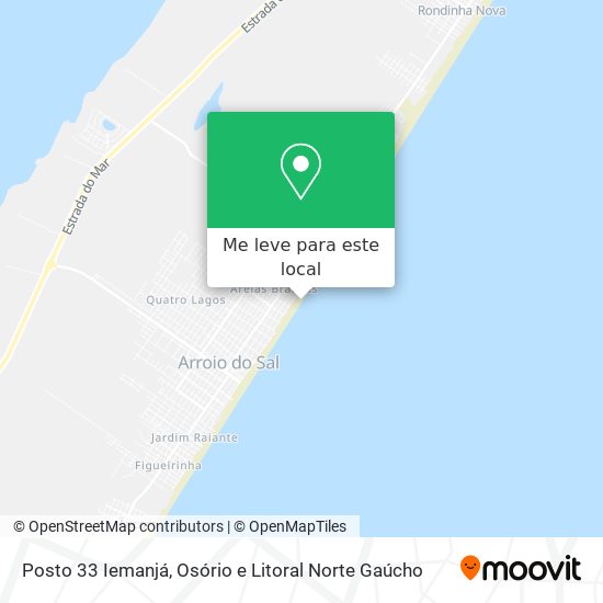 Posto 33 Iemanjá mapa