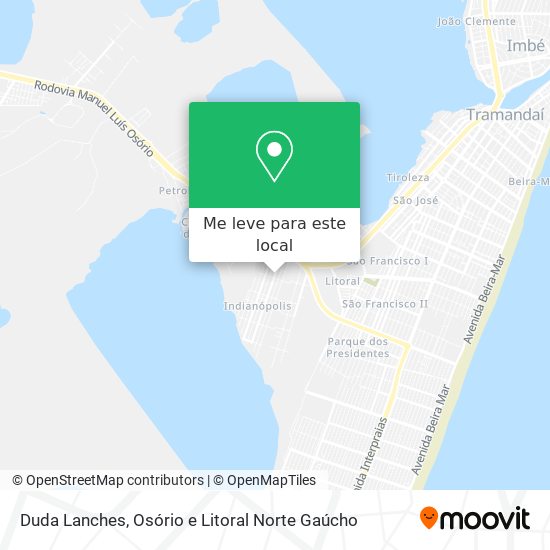 Duda Lanches mapa