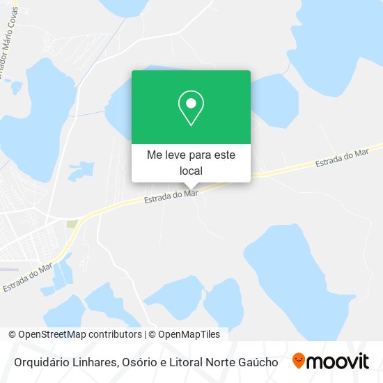 Orquidário Linhares mapa
