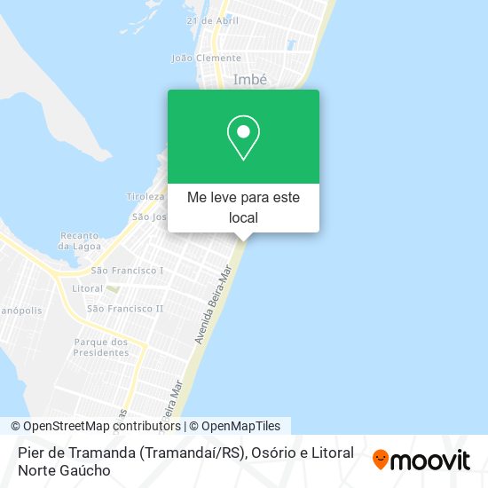 Pier de Tramanda (Tramandaí / RS) mapa