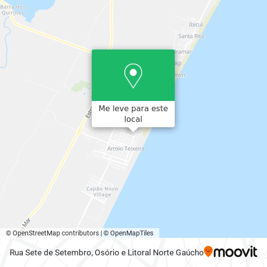 Rua Sete de Setembro mapa