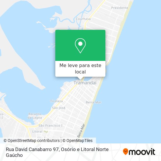 Rua David Canabarro 97 mapa