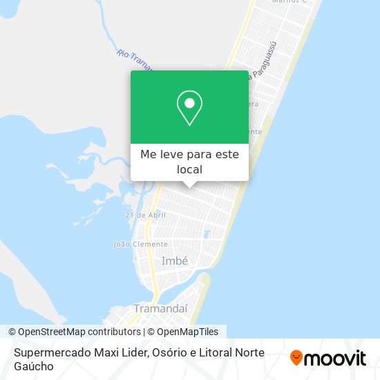Supermercado Maxi Lider mapa
