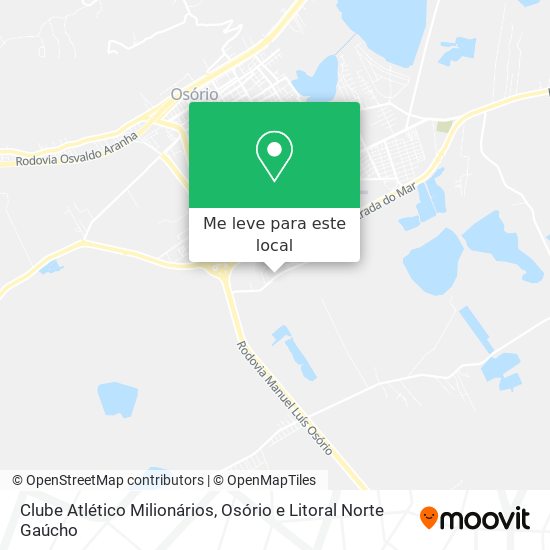 Clube Atlético Milionários mapa