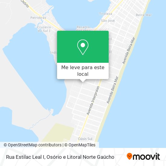 Rua Estilac Leal I mapa