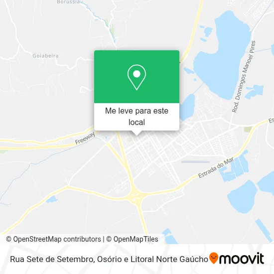 Rua Sete de Setembro mapa