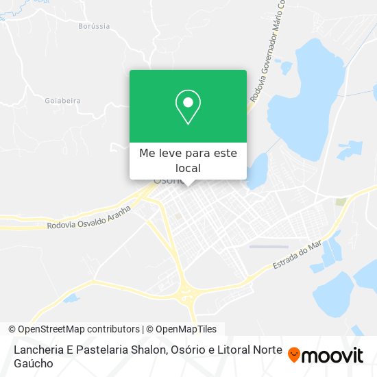 Lancheria E Pastelaria Shalon mapa